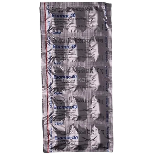 esomac 40mg tablet 15's